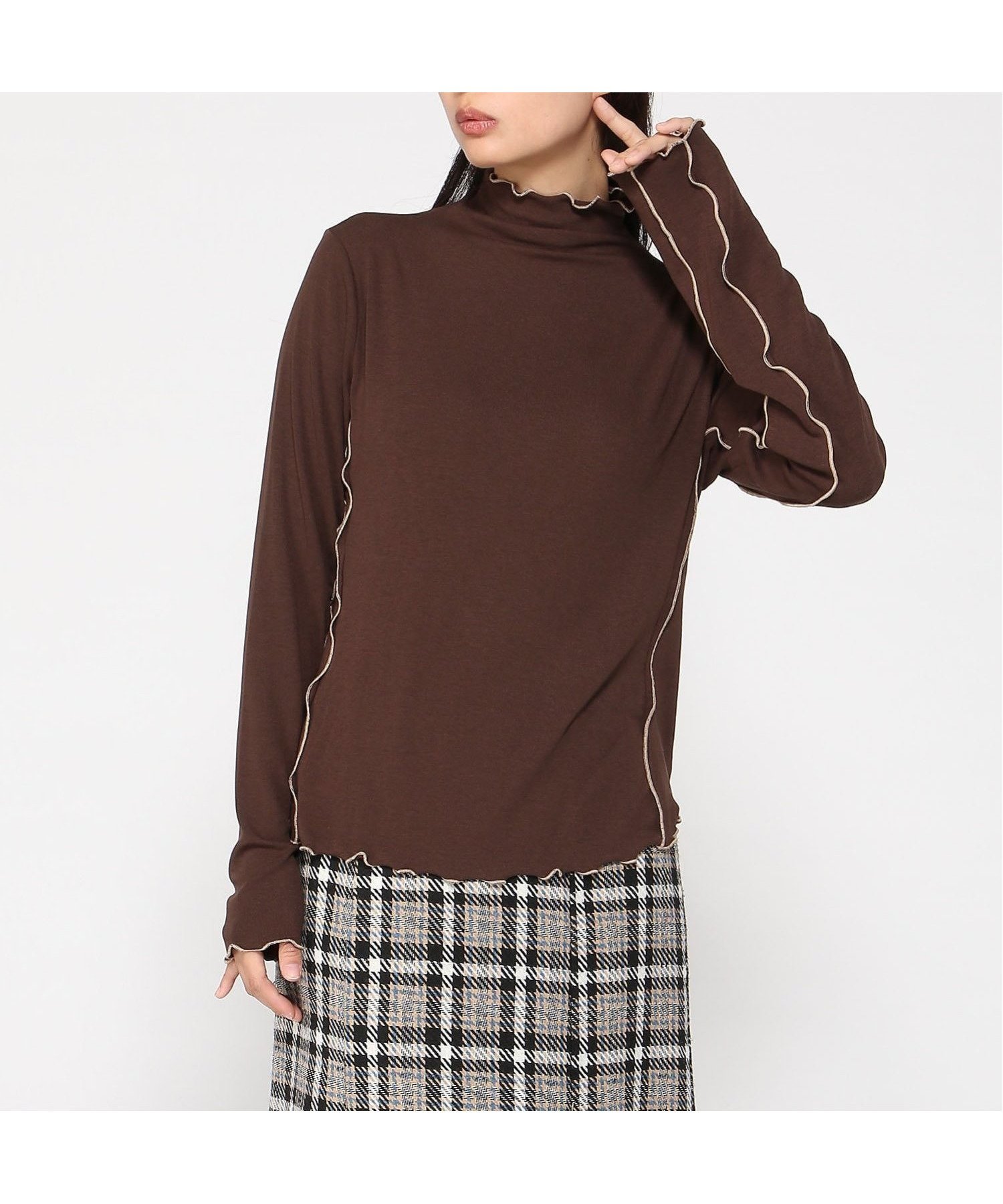 【グレディブリリアン/Gready Brilliant】のGready Brilliant/配色コットンシアートップス インテリア・キッズ・メンズ・レディースファッション・服の通販 founy(ファニー) 　ファッション　Fashion　レディースファッション　Fashion for Women　トップス・カットソー　Cut & Sew Tops　アクリル　Acrylic Material　ジャケット　Jacket, Outerwear　ベスト　Vest, Waistcoat　ベーシック　Basic, Essential　BRW|ID: prp329100004796081 ipo3291000000034796213