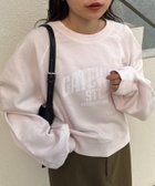 【チャオパニックティピー/CIAOPANIC TYPY】のアシッドウォッシュ加工ロゴプリントラグランスウェット ピンク|ID: prp329100004796091 ipo3291000000034796263