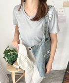 【アミュレット/Amulet】の【Amulet】リブタッチVネックトップス グレー|ID: prp329100004796102 ipo3291000000034796315