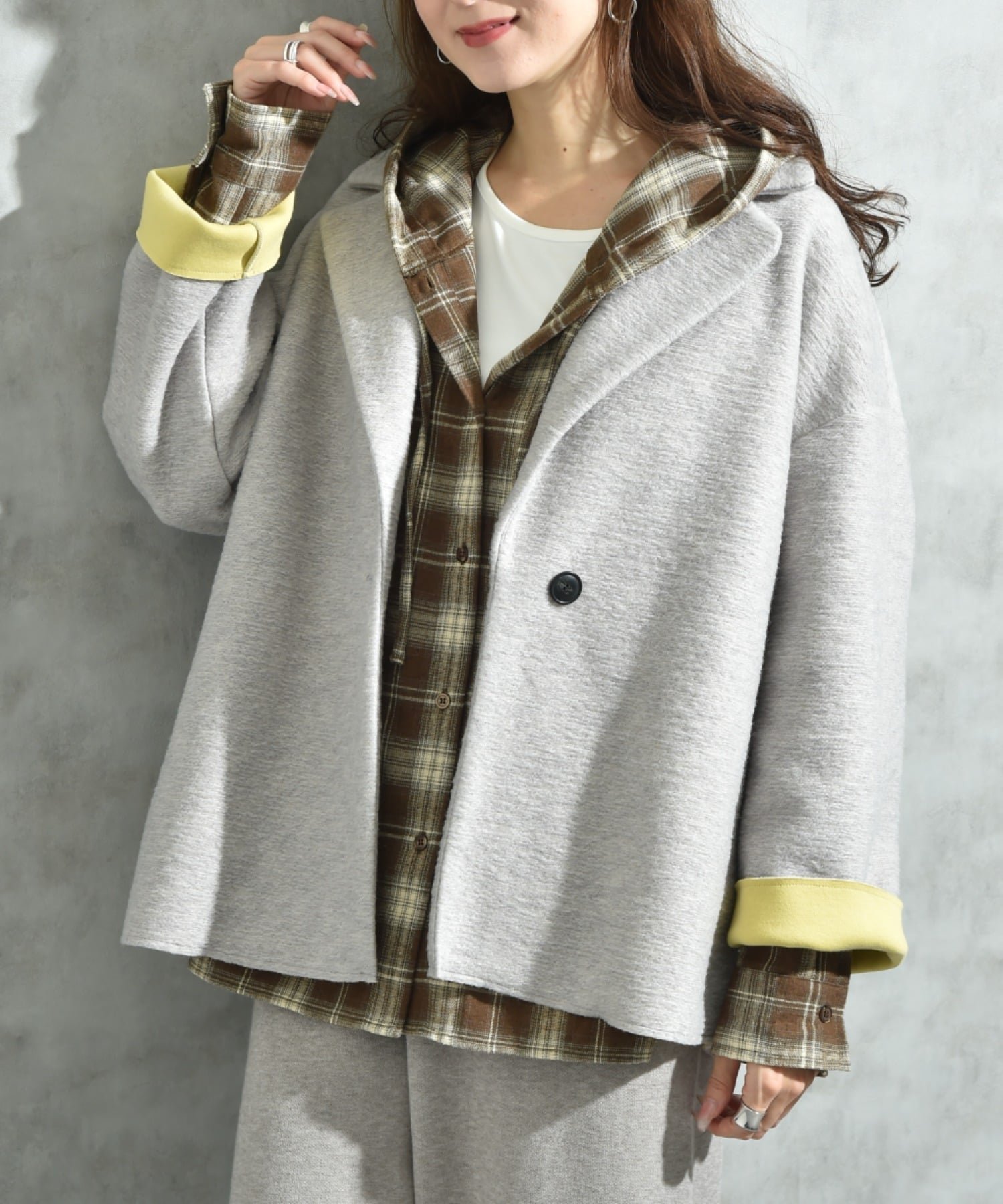 【インタープラネット/INTERPLANET】の【Seadrake】イタリアンエアリー配色ボンディングコート インテリア・キッズ・メンズ・レディースファッション・服の通販 founy(ファニー) ファッション Fashion レディースファッション Fashion for Women アウター Coat / Outerwear Collection コート・ロングコート・ピーコート Long Coats, Peacoats & More タートルネック Turtleneck, High Neck ボンディング Bonding, Bonded Fabric リラックス Relax, Relaxed Fit その他 ライトグレー|ID: prp329100004796107 ipo3291000000034796343