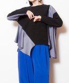【オズモーシス/OSMOSIS】のアシンメトリー切替フレアープルオーバー 人気、トレンドファッション・服の通販 founy(ファニー) ファッション Fashion レディースファッション Fashion for Women トップス・カットソー Cut & Sew Tops カジュアルプルオーバー・ニットトップス Pullovers & Knit Tops / Casual Pullovers アシンメトリー Asymmetrical Style カットソー Cut and Sewn Top フレア Flare, Flared 再入荷 Restock / Back in Stock 切替 Switching, Contrast Panel A/W・秋冬 Autumn/Winter thumbnail BLUE|ID: prp329100004796115 ipo3291000000034796387