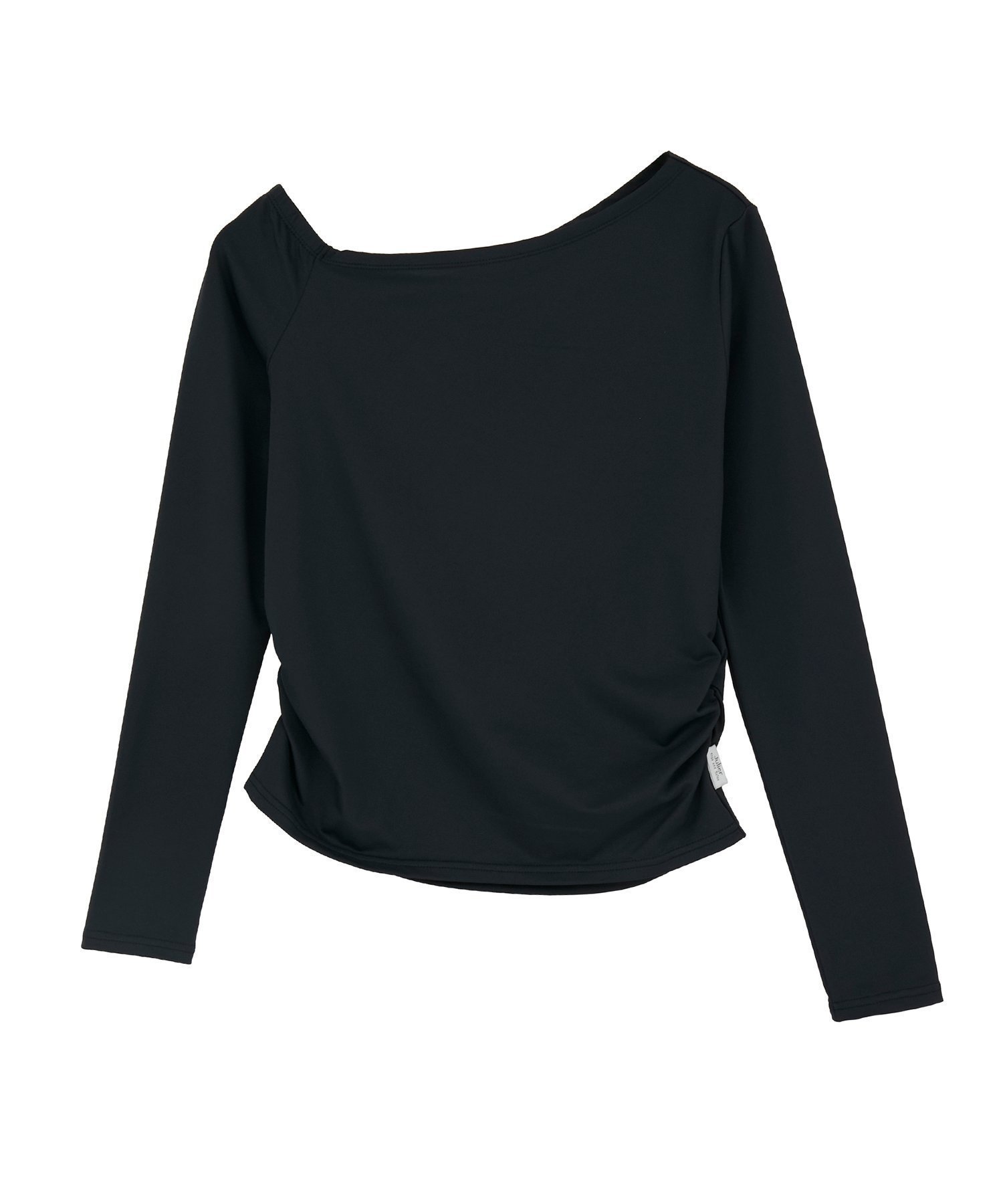 【ジュリエ/Julier】のEcocoアシンメトリーロングスリーブプルオーバー インテリア・キッズ・メンズ・レディースファッション・服の通販 founy(ファニー) 　ファッション　Fashion　レディースファッション　Fashion for Women　トップス・カットソー　Cut & Sew Tops　カジュアルプルオーバー・ニットトップス　Pullovers & Knit Tops / Casual Pullovers　アシンメトリー　Asymmetrical Style　インナー　Innerwear　ギャザー　Gathered, Ruffled　コレクション　Collection, Seasonal Line　吸水　Absorbent, Quick-Dry　ストレッチ　Stretch, Stretchy Fabric　人気　Popular, Best Seller　長袖　Long Sleeve, Full Sleeve　バランス　Balance, Style Balance　フィット　Fit, Slim Fit　無地　Plain, Solid Color　ヨガ　Yoga, Yoga Wear　ラップ　Wrap, Wrap Design　ランニング　Running, Running Wear, Activewear, Jogging　リラックス　Relax, Relaxed Fit　ワーク　Workwear, Utility Style　エレガント 上品　Elegant　ブラック|ID: prp329100004796118 ipo3291000000035164643