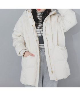 【ルクールブラン/le.coeur blanc】のストレッチフードミドルダウン 人気、トレンドファッション・服の通販 founy(ファニー) ファッション Fashion レディースファッション Fashion for Women ウェーブ Wavy Pattern ストレッチ Stretch, Stretchy Fabric ミドル Middle Length, Mid Height 軽量 Lightweight, Ultra Light |ID:prp329100004796123