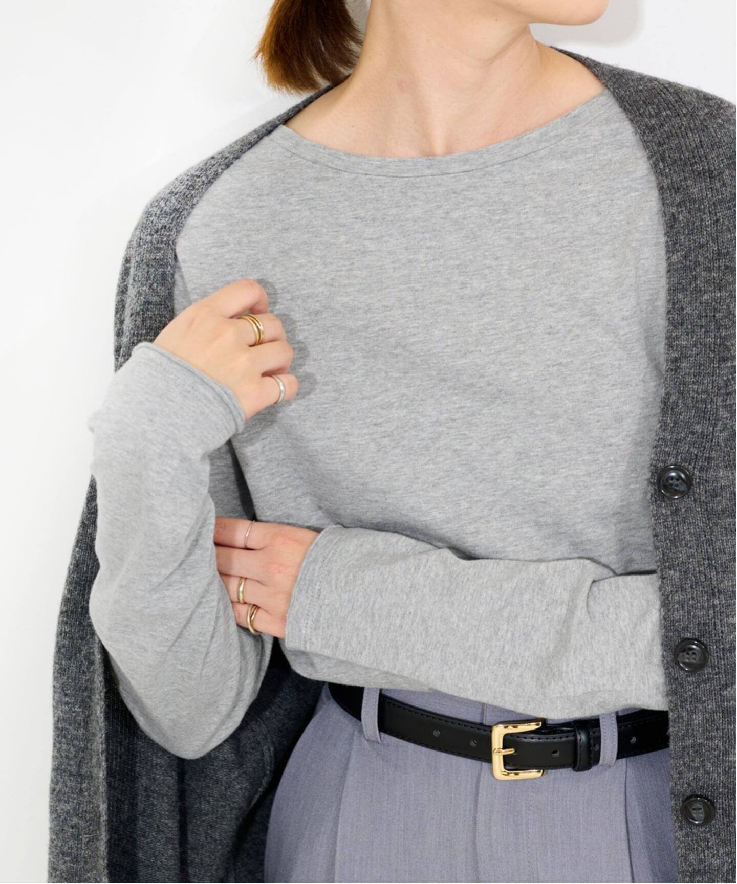 【スローブ イエナ/SLOBE IENA】の《WEB限定》天竺ベーシックロンTEE インテリア・キッズ・メンズ・レディースファッション・服の通販 founy(ファニー) ファッション Fashion レディースファッション Fashion for Women トップス・カットソー Cut & Sew Tops ロングTシャツ・Tシャツ Longline T-Shirts & Tees 2025年 2025 2025-2026秋冬・A/W Autumn/Winter 2025–26 AW25–26 おすすめ Recommended / Our Picks インナー Innerwear カットオフ Cut-Off Design カットソー Cut and Sewn Top シンプル Simple, Minimal スウェット / スエット Sweatshirt, Sweatwear ベーシック Basic, Essential ワイド Wide, Wide Fit グレー|ID: prp329100004796132 ipo3291000000034885109