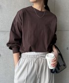 【アンドミー/andme】のタック ボリューム袖 長袖Tシャツ ブラウン|ID: prp329100004796229 ipo3291000000034797316