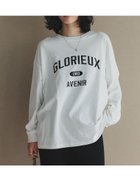 【リエディ/Re:EDIT】のコットンカレッジロゴロンT 人気、トレンドファッション・服の通販 founy(ファニー) ファッション Fashion レディースファッション Fashion for Women トップス・カットソー Cut & Sew Tops ロングTシャツ・Tシャツ Longline T-Shirts & Tees インナー Innerwear ジャケット Jacket, Outerwear スタイリッシュ Stylish, Fashionable バランス Balance, Style Balance ロング Long, Long-Length エレガント 上品 Elegant 長袖 Long Sleeve, Full Sleeve thumbnail ホワイト×ブラック|ID: prp329100004796233 ipo3291000000034974180