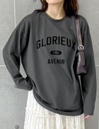 【リエディ/Re:EDIT】のコットンカレッジロゴロンT 人気、トレンドファッション・服の通販 founy(ファニー) ファッション Fashion レディースファッション Fashion for Women トップス・カットソー Cut & Sew Tops ロングTシャツ・Tシャツ Longline T-Shirts & Tees インナー Innerwear ジャケット Jacket, Outerwear スタイリッシュ Stylish, Fashionable バランス Balance, Style Balance ロング Long, Long-Length エレガント 上品 Elegant 長袖 Long Sleeve, Full Sleeve thumbnail チャコール×ブラック|ID: prp329100004796233 ipo3291000000034974184