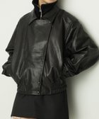 【ユナイテッドアローズ/UNITED ARROWS】のAEWEN MATOPH リブカラーレザーブルゾン 人気、トレンドファッション・服の通販 founy(ファニー) ファッション Fashion レディースファッション Fashion for Women アウター Coat / Outerwear Collection ブルゾンジャケット・スポーティアウター Blouson Jackets シャーリング Shirring, Ruched スヌード Snood, Infinity Scarf ダブル Double, Double-Breasted ドット Polka Dot, Dot Pattern ハイネック High Neck, Mock Neck バルーン Balloon, Balloon Silhouette フェミニン Feminine, Girly フロント Front, Front Design ブルゾン Blouson, Bomber Jacket ポケット Pocket, Pocket Detail マニッシュ Mannish, Boyish ミックス Mix, Mixed Style おすすめ Recommended / Our Picks thumbnail BLACK|ID: prp329100004796253 ipo3291000000035079466