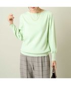 【アー ヴェー ヴェー/a.v.v】の【洗える】ボートネックパフスリーブニット【アンサンブル対応】 ミントグリーン|ID: prp329100004796255 ipo3291000000034797558