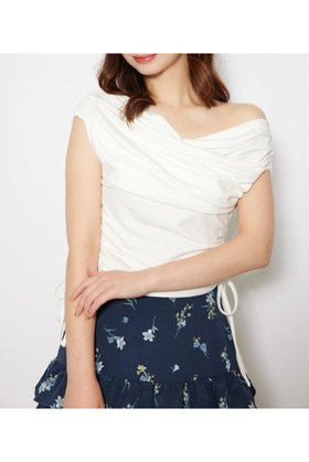 【リエンダ/rienda】のカシュクールサイドドロストトップス 人気、トレンドファッション・服の通販 founy(ファニー) ファッション Fashion レディースファッション Fashion for Women トップス・カットソー Cut & Sew Tops ギャザー Gathered, Ruffled 再入荷 Restock / Back in Stock |ID:prp329100004796261