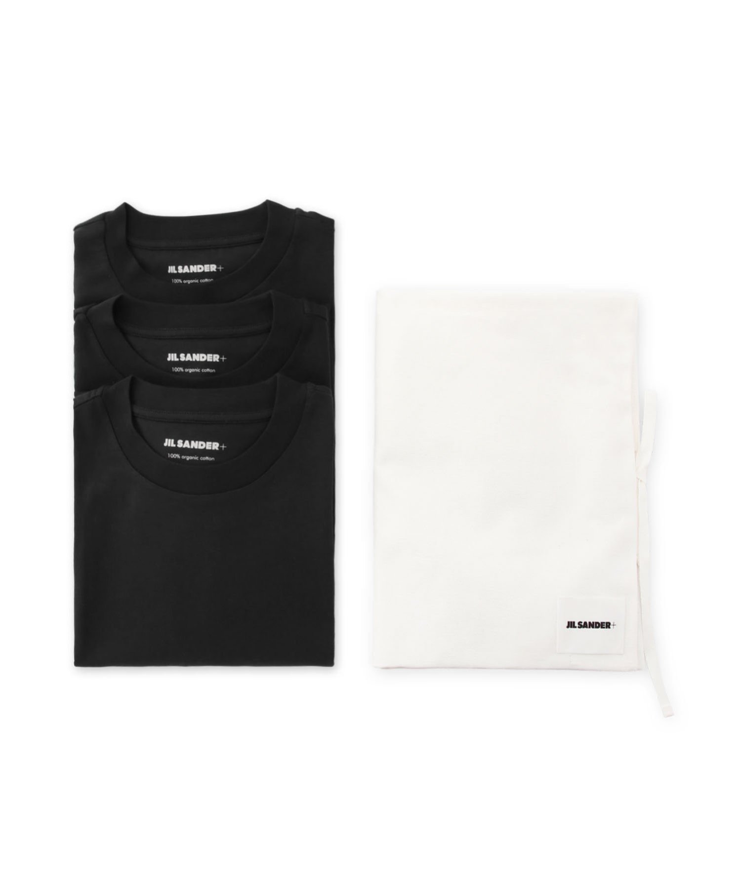 【ジル サンダー/JIL SANDER / MEN】の3パックTシャツショートスリーブセット インテリア・キッズ・メンズ・レディースファッション・服の通販 founy(ファニー) ファッション Fashion メンズファッション Fashion for Men ショート Short, Short Length シンプル Simple, Minimal スリーブ Sleeve, Long Sleeve / Short Sleeve ボックス Boxy, Box Shape BLACK|ID: prp329100004796279 ipo3291000000034797678