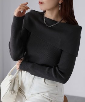 【リベリー/Riberry】のアシメオフショルニット 人気、トレンドファッション・服の通販 founy(ファニー) ファッション Fashion レディースファッション Fashion for Women トップス・カットソー Cut & Sew Tops ニット Knit Tops & Sweaters アシンメトリー Asymmetrical Style インナー Innerwear 秋 Autumn コンパクト Compact, Small Size シンプル Simple, Minimal ジャケット Jacket, Outerwear スラックス Slacks, Dress Pants タイトスカート Pencil Skirt, Tight Skirt ダウン Down, Puffer チェーン Chain, Chain Strap デコルテ Décolleté, Neckline デニム Denim, Jeans Material 定番 Standard, Basic Item ネックレス Necklace, Pendant Necklace 長袖 Long Sleeve, Full Sleeve フィット Fit, Slim Fit ベーシック Basic, Essential リブニット Rib Knit, Ribbed Knit ロング Long, Long-Length 楽ちん Easy Fit, Comfortable 冬 Winter / This Winter A/W・秋冬 Autumn/Winter 再入荷 Restock / Back in Stock おすすめ Recommended / Our Picks 旅行 Travel エレガント 上品 Elegant |ID:prp329100004796295