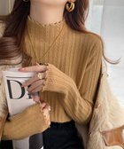 【ミニミニストア/miniministore】のニットソー 長袖 プチハイネック 韓国風 人気、トレンドファッション・服の通販 founy(ファニー) ファッション Fashion レディースファッション Fashion for Women トップス・カットソー Cut & Sew Tops ニット Knit Tops & Sweaters アクリル Acrylic Material イエロー Yellow 秋 Autumn ニットソー Knit-Sewn, Cut & Sew Knit 長袖 Long Sleeve, Full Sleeve ハイネック High Neck, Mock Neck ベーシック Basic, Essential 冬 Winter / This Winter A/W・秋冬 Autumn/Winter ビジネス 仕事 通勤 Business / Work / Commuting thumbnail ライトブラウン|ID: prp329100004796331 ipo3291000000034798132
