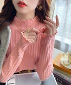 【ミニミニストア/miniministore】のニットソー 長袖 プチハイネック 韓国風 人気、トレンドファッション・服の通販 founy(ファニー) ファッション Fashion レディースファッション Fashion for Women トップス・カットソー Cut & Sew Tops ニット Knit Tops & Sweaters アクリル Acrylic Material イエロー Yellow 秋 Autumn ニットソー Knit-Sewn, Cut & Sew Knit 長袖 Long Sleeve, Full Sleeve ハイネック High Neck, Mock Neck ベーシック Basic, Essential 冬 Winter / This Winter A/W・秋冬 Autumn/Winter ビジネス 仕事 通勤 Business / Work / Commuting thumbnail ピンク|ID: prp329100004796331 ipo3291000000034798135