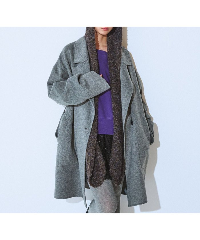 【ジーナシス/JEANASiS】のショートビーバーウールミドルコート インテリア・キッズ・メンズ・レディースファッション・服の通販 founy(ファニー) https://founy.com/ ファッション Fashion レディースファッション Fashion for Women アウター Coat / Outerwear Collection コート・ロングコート・ピーコート Long Coats, Peacoats & More インナー Innerwear ショート Short, Short Length ダウン Down, Puffer ベーシック Basic, Essential ボトム Bottoms, Lower Wear ポンチョ Poncho, Cape Style ミドル Middle Length, Mid Height ワイド Wide, Wide Fit 冬 Winter / This Winter |ID: prp329100004796334 ipo3291000000034798155