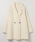 【ジーナシス/JEANASiS】のショートビーバーウールミドルコート オフホワイト|ID: prp329100004796334 ipo3291000000034798158