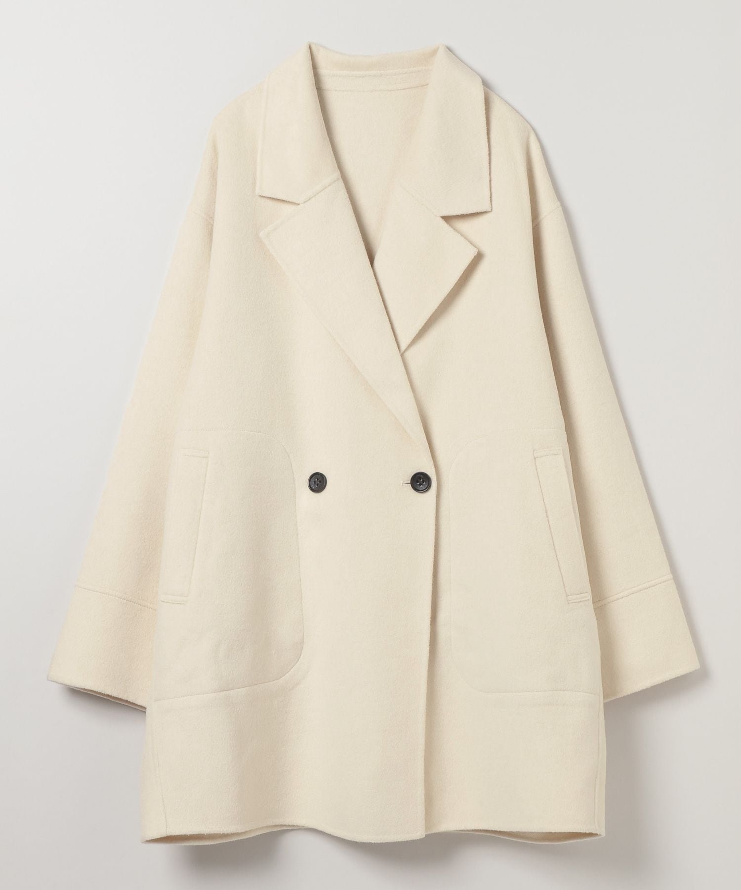 【ジーナシス/JEANASiS】のショートビーバーウールミドルコート インテリア・キッズ・メンズ・レディースファッション・服の通販 founy(ファニー) ファッション Fashion レディースファッション Fashion for Women アウター Coat / Outerwear Collection コート・ロングコート・ピーコート Long Coats, Peacoats & More インナー Innerwear ショート Short, Short Length ダウン Down, Puffer ベーシック Basic, Essential ボトム Bottoms, Lower Wear ポンチョ Poncho, Cape Style ミドル Middle Length, Mid Height ワイド Wide, Wide Fit 冬 Winter / This Winter オフホワイト|ID: prp329100004796334 ipo3291000000034798158