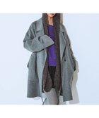 【ジーナシス/JEANASiS】のショートビーバーウールミドルコート グレー|ID: prp329100004796334 ipo3291000000034935425