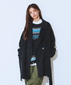 【ジーナシス/JEANASiS】のショートビーバーウールミドルコート ブラック|ID: prp329100004796334 ipo3291000000034935427