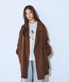 【ジーナシス/JEANASiS】のショートビーバーウールミドルコート ブラウン|ID: prp329100004796334 ipo3291000000035018897