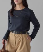 【リラクロ/relaclo】のmitis/スムースクルーネックロンT 人気、トレンドファッション・服の通販 founy(ファニー) ファッション Fashion レディースファッション Fashion for Women トップス・カットソー Cut & Sew Tops ロングTシャツ・Tシャツ Longline T-Shirts & Tees スリーブ Sleeve, Long Sleeve / Short Sleeve テクスチャー Texture, Textured Fabric ベーシック Basic, Essential ロング Long, Long-Length thumbnail ブラック|ID: prp329100004796335 ipo3291000000034798162