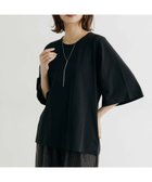【スタディオ クリップ/studio CLIP】の【接触冷感】ワイドスリーブTシャツ 人気、トレンドファッション・服の通販 founy(ファニー) ファッション Fashion レディースファッション Fashion for Women トップス・カットソー Cut & Sew Tops シャツ・ブラウス・オフィスカジュアル Elegant Blouses & Button-Ups ロングTシャツ・Tシャツ Longline T-Shirts & Tees おすすめ Recommended / Our Picks カットソー Cut and Sewn Top シンプル Simple, Minimal スリーブ Sleeve, Long Sleeve / Short Sleeve ビスチェ Bustier, Corset Top ベスト Vest, Waistcoat ベーシック Basic, Essential ボトム Bottoms, Lower Wear ワイド Wide, Wide Fit 半袖 Short Sleeve, Half Sleeve 秋 Autumn thumbnail ブラック19|ID: prp329100004796345 ipo3291000000034913765