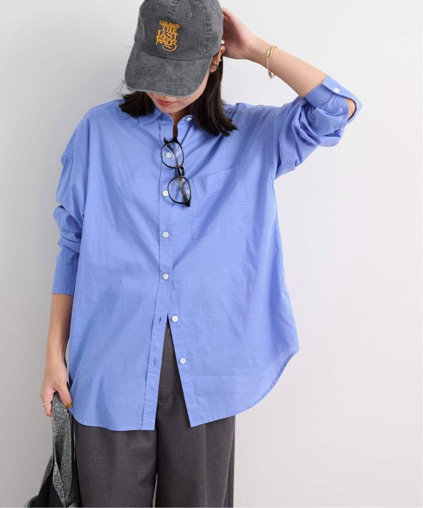 【ジャーナルスタンダード レリューム/JOURNAL STANDARD relume】の《追加3》バイオウォッシュオーバーサイズシャツ インテリア・キッズ・メンズ・レディースファッション・服の通販 founy(ファニー) 　ファッション　Fashion　レディースファッション　Fashion for Women　トップス・カットソー　Cut & Sew Tops　シャツ・ブラウス・オフィスカジュアル　Elegant Blouses & Button-Ups　2025年　2025　2025-2026秋冬・A/W　Autumn/Winter 2025–26 AW25–26　とろみ　Fluid, Flowy Fabric　バランス　Balance, Style Balance　レギュラー　Regular, Standard Fit　ブルー|ID: prp329100004796352 ipo3291000000035081056