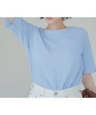 【コーエン/COEN】のポコポコハーフスリーブTシャツ 人気、トレンドファッション・服の通販 founy(ファニー) ファッション Fashion レディースファッション Fashion for Women トップス・カットソー Cut & Sew Tops シャツ・ブラウス・オフィスカジュアル Elegant Blouses & Button-Ups ロングTシャツ・Tシャツ Longline T-Shirts & Tees インナー Innerwear カットソー Cut and Sewn Top シンプル Simple, Minimal 人気 Popular, Best Seller ベーシック Basic, Essential 半袖 Short Sleeve, Half Sleeve おすすめ Recommended / Our Picks 夏 Summer thumbnail LT.BLUE|ID: prp329100004796353 ipo3291000000034798345
