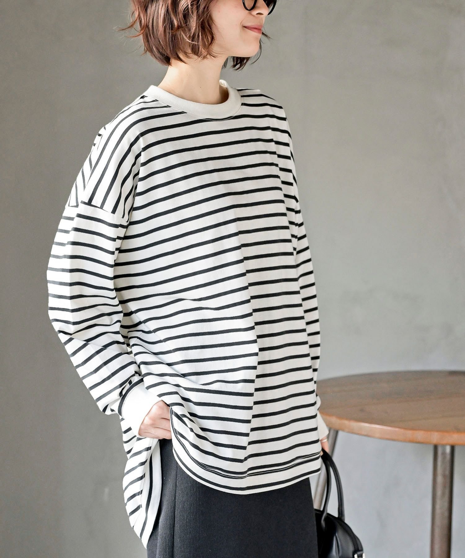 【アールピーエス/rps】のBACKヘンリーロンT インテリア・キッズ・メンズ・レディースファッション・服の通販 founy(ファニー) 　ファッション　Fashion　レディースファッション　Fashion for Women　トップス・カットソー　Cut & Sew Tops　ロングTシャツ・Tシャツ　Longline T-Shirts & Tees　エレガント 上品　Elegant　再入荷　Restock / Back in Stock　ボーダー|ID: prp329100004796356 ipo3291000000035129924