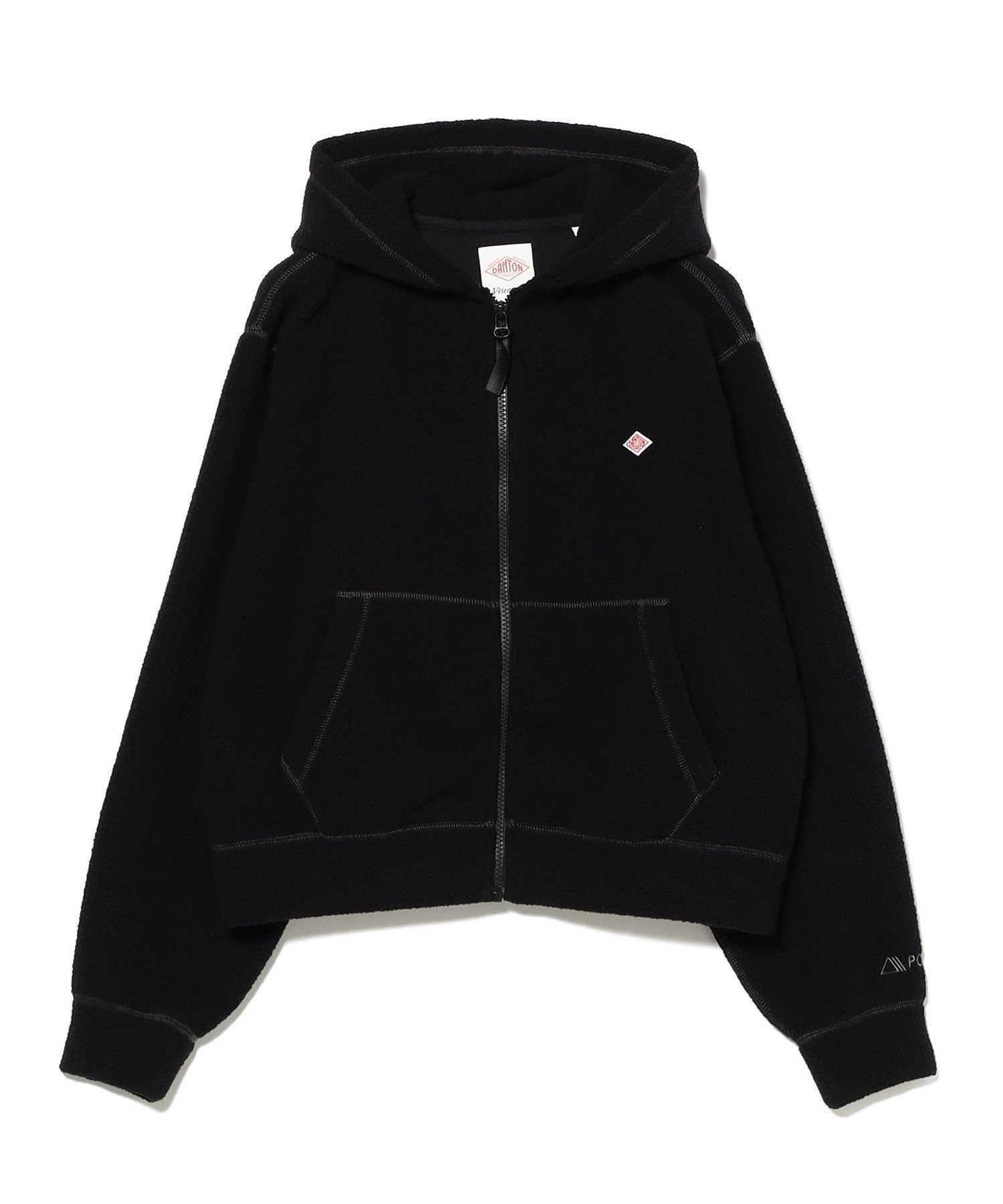 【ビームス ウイメン/BEAMS】の【洗濯可/ダントン/パーカー/ボアフリース】DANTON / POLARTEC ZIP PARKA インテリア・キッズ・メンズ・レディースファッション・服の通販 founy(ファニー) 　ファッション　Fashion　レディースファッション　Fashion for Women　トップス・カットソー　Cut & Sew Tops　レディースパーカー・カジュアルフーディー　Casual Hoodies & Sweatshirts　ショート　Short, Short Length　シンプル　Simple, Minimal　パーカー　Hoodie, Parka　フランス　France, French　ワーク　Workwear, Utility Style　090_BLACK|ID: prp329100004796420 ipo3291000000034798951