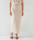 【アンタイトル/UNTITLED】の【セットアップ可能】ペンシルニットスカート ベージュ|ID: prp329100004796470 ipo3291000000034799334