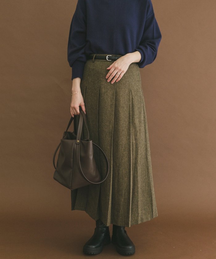 【アイテムズアーバンリサーチ/ITEMS URBAN RESEARCH】のベルト付きプリーツスカート インテリア・キッズ・メンズ・レディースファッション・服の通販 founy(ファニー) https://founy.com/ ファッション Fashion レディースファッション Fashion for Women スカート Skirts プリーツスカート / 上品フェミニンスタイル Pleated Skirts ベルト&ウエストマーク Belts & Waist Accessories 2025年 2025 2025-2026秋冬・A/W Autumn/Winter 2025–26 AW25–26 冬 Winter / This Winter シンプル Simple, Minimal プリーツ Pleats, Pleated エレガント 上品 Elegant A/W・秋冬 Autumn/Winter |ID: prp329100004796473 ipo3291000000034905196