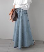 【ラジュール/Lajour】のAラインデニムスカート ウォッシュブルー|ID: prp329100004796489 ipo3291000000035151670