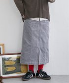 【エルビーシー/LBC】のコーデュロイベイカーIラインスカート スティールブルー|ID: prp329100004796510 ipo3291000000034799634