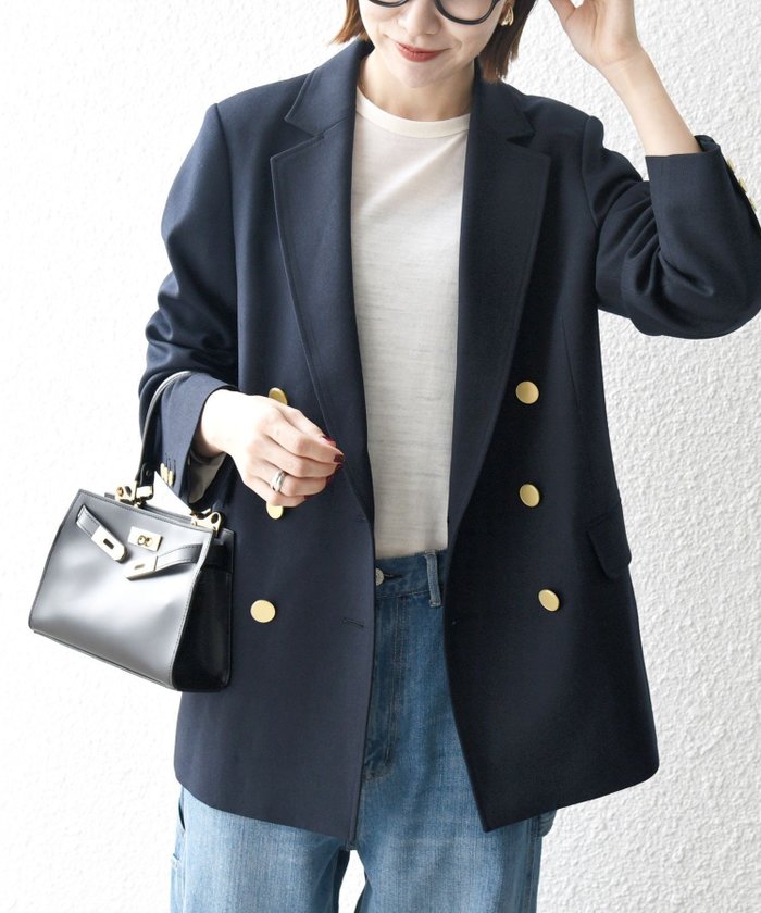 【シップス フォー ウィメン/SHIPS】のSHIPS any 洗濯機可能 アイビー ブレザー ダブル ジャケット インテリア・キッズ・メンズ・レディースファッション・服の通販 founy(ファニー) https://founy.com/ ファッション Fashion レディースファッション Fashion for Women アウター Coat / Outerwear Collection レディースジャケット・軽アウター Jackets アイビー Ivy Pattern インナー Innerwear 洗える Machine Washable 今季 This Season, Current Season ジャケット Jacket, Outerwear スウェット / スエット Sweatshirt, Sweatwear セットアップ Set-Up, Coordinated Outfit ダブル Double, Double-Breasted A/W・秋冬 Autumn/Winter おすすめ Recommended / Our Picks 2025年 2025 2025-2026秋冬・A/W Autumn/Winter 2025–26 AW25–26 |ID: prp329100004796530 ipo3291000000034851219