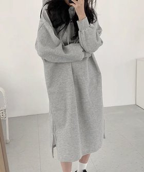 【ミニミニストア/miniministore】の裏起毛 ロングパーカーワンピース 着やせ 人気、トレンドファッション・服の通販 founy(ファニー) ファッション Fashion レディースファッション Fashion for Women ワンピース Dresses 秋 Autumn スニーカー Sneakers, Trainers スリット Slit, Slit Detail パーカー Hoodie, Parka 無地 Plain, Solid Color リラックス Relax, Relaxed Fit ロング Long, Long-Length 冬 Winter / This Winter A/W・秋冬 Autumn/Winter |ID:prp329100004796536