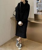 【ミニミニストア/miniministore】の裏起毛 ロングパーカーワンピース 着やせ ブラック|ID: prp329100004796536 ipo3291000000035098619