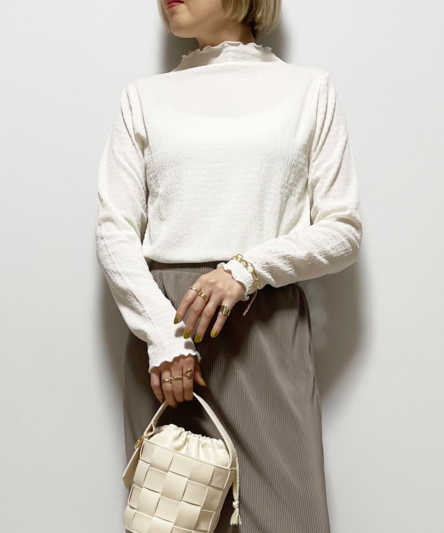 【リラクロ/relaclo】のmitis/カットシャーリングボトルネックロンT インテリア・キッズ・メンズ・レディースファッション・服の通販 founy(ファニー) ファッション Fashion レディースファッション Fashion for Women トップス・カットソー Cut & Sew Tops ロングTシャツ・Tシャツ Longline T-Shirts & Tees インナー Innerwear ベスト Vest, Waistcoat ベーシック Basic, Essential ボトルネック Bottle Neck, Mock Neck 定番 Standard, Basic Item アイボリー|ID: prp329100004796537 ipo3291000000034799851