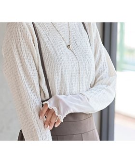 【アールピーエス/rps】のカットシャーリングメッシュ切替プルオーバー 人気、トレンドファッション・服の通販 founy(ファニー) ファッション Fashion レディースファッション Fashion for Women トップス・カットソー Cut & Sew Tops カジュアルプルオーバー・ニットトップス Pullovers & Knit Tops / Casual Pullovers カットソー Cut and Sewn Top シアー Sheer, See-Through シャーリング Shirring, Ruched シンプル Simple, Minimal ロング Long, Long-Length 切替 Switching, Contrast Panel |ID:prp329100004796543