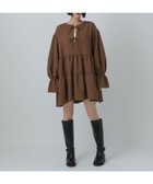 【ローリーズファーム/LOWRYS FARM】のティアードミニワンピースLS 人気、トレンドファッション・服の通販 founy(ファニー) ファッション Fashion レディースファッション Fashion for Women ワンピース Dresses おすすめ Recommended / Our Picks ジャケット Jacket, Outerwear ストレッチ Stretch, Stretchy Fabric チュニック Tunic, Long Top ティアード Tiered, Tiered Style デニム Denim, Jeans Material フレア Flare, Flared フロント Front, Front Design リボン Ribbon, Bow thumbnail ブラウン55|ID: prp329100004796545 ipo3291000000034974876