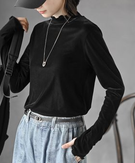 【アールピーエス/rps】のシアーベロアハイネックプルオーバー 人気、トレンドファッション・服の通販 founy(ファニー) ファッション Fashion レディースファッション Fashion for Women トップス・カットソー Cut & Sew Tops カジュアルプルオーバー・ニットトップス Pullovers & Knit Tops / Casual Pullovers ベロアトップス Velour Tops / Velvet-Look Items なめらか Smooth, Silky Texture ストレッチ Stretch, Stretchy Fabric フェミニン Feminine, Girly ベロア Velour, Soft Velvet A/W・秋冬 Autumn/Winter |ID:prp329100004796547
