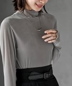 【アールピーエス/rps】のシアーベロアハイネックプルオーバー 人気、トレンドファッション・服の通販 founy(ファニー) ファッション Fashion レディースファッション Fashion for Women トップス・カットソー Cut & Sew Tops カジュアルプルオーバー・ニットトップス Pullovers & Knit Tops / Casual Pullovers ベロアトップス Velour Tops / Velvet-Look Items なめらか Smooth, Silky Texture ストレッチ Stretch, Stretchy Fabric フェミニン Feminine, Girly ベロア Velour, Soft Velvet A/W・秋冬 Autumn/Winter thumbnail グレー|ID: prp329100004796547 ipo3291000000034799908