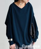 【アンティカ/antiqua】のantiqua アンティカ トップス 起毛 リブ 長袖 AY-00081 人気、トレンドファッション・服の通販 founy(ファニー) ファッション Fashion レディースファッション Fashion for Women トップス・カットソー Cut & Sew Tops セットアップ Set-Up, Coordinated Outfit 長袖 Long Sleeve, Full Sleeve バランス Balance, Style Balance パープル Purple, Violet 無地 Plain, Solid Color リラックス Relax, Relaxed Fit A/W・秋冬 Autumn/Winter thumbnail 32 ブルー/Vネック|ID: prp329100004796564 ipo3291000000035140951