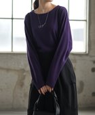 【アンティカ/antiqua】のantiqua アンティカ トップス 起毛 リブ 長袖 AY-00081 人気、トレンドファッション・服の通販 founy(ファニー) ファッション Fashion レディースファッション Fashion for Women トップス・カットソー Cut & Sew Tops セットアップ Set-Up, Coordinated Outfit 長袖 Long Sleeve, Full Sleeve バランス Balance, Style Balance パープル Purple, Violet 無地 Plain, Solid Color リラックス Relax, Relaxed Fit A/W・秋冬 Autumn/Winter thumbnail 38 パープル/ボートネック|ID: prp329100004796564 ipo3291000000035140953