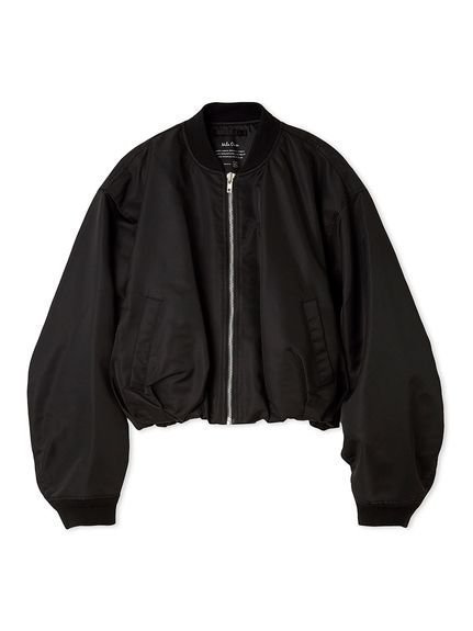 【ミラオーウェン/Mila Owen】のリサイクルナイロンショートバブルMA-1 インテリア・キッズ・メンズ・レディースファッション・服の通販 founy(ファニー) 　ファッション　Fashion　レディースファッション　Fashion for Women　アウター　Coat / Outerwear Collection　MA-1ジャケット　MA-1 Bomber Jackets / Flight Jackets　インナー　Innerwear　秋　Autumn　今季　This Season, Current Season　ショート　Short, Short Length　スタイリッシュ　Stylish, Fashionable　スマート　Smart, Elegant　トレンド　Trend, Trending Now　定番　Standard, Basic Item　フォルム　Silhouette, Form　ベーシック　Basic, Essential　ポケット　Pocket, Pocket Detail　リアル　Real, Realistic　A/W・秋冬　Autumn/Winter　エレガント 上品　Elegant　BLK[009]|ID: prp329100004796593 ipo3291000000034800412