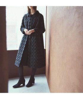 【ストロベリーフィールズ/STRAWBERRY FIELDS】のモールリボン刺繍キルトステンカラーコート 人気、トレンドファッション・服の通販 founy(ファニー) ファッション Fashion レディースファッション Fashion for Women アウター Coat / Outerwear Collection コート・ロングコート・ピーコート Long Coats, Peacoats & More キルト Quilt, Quilted Fabric リボン Ribbon, Bow |ID:prp329100004796600