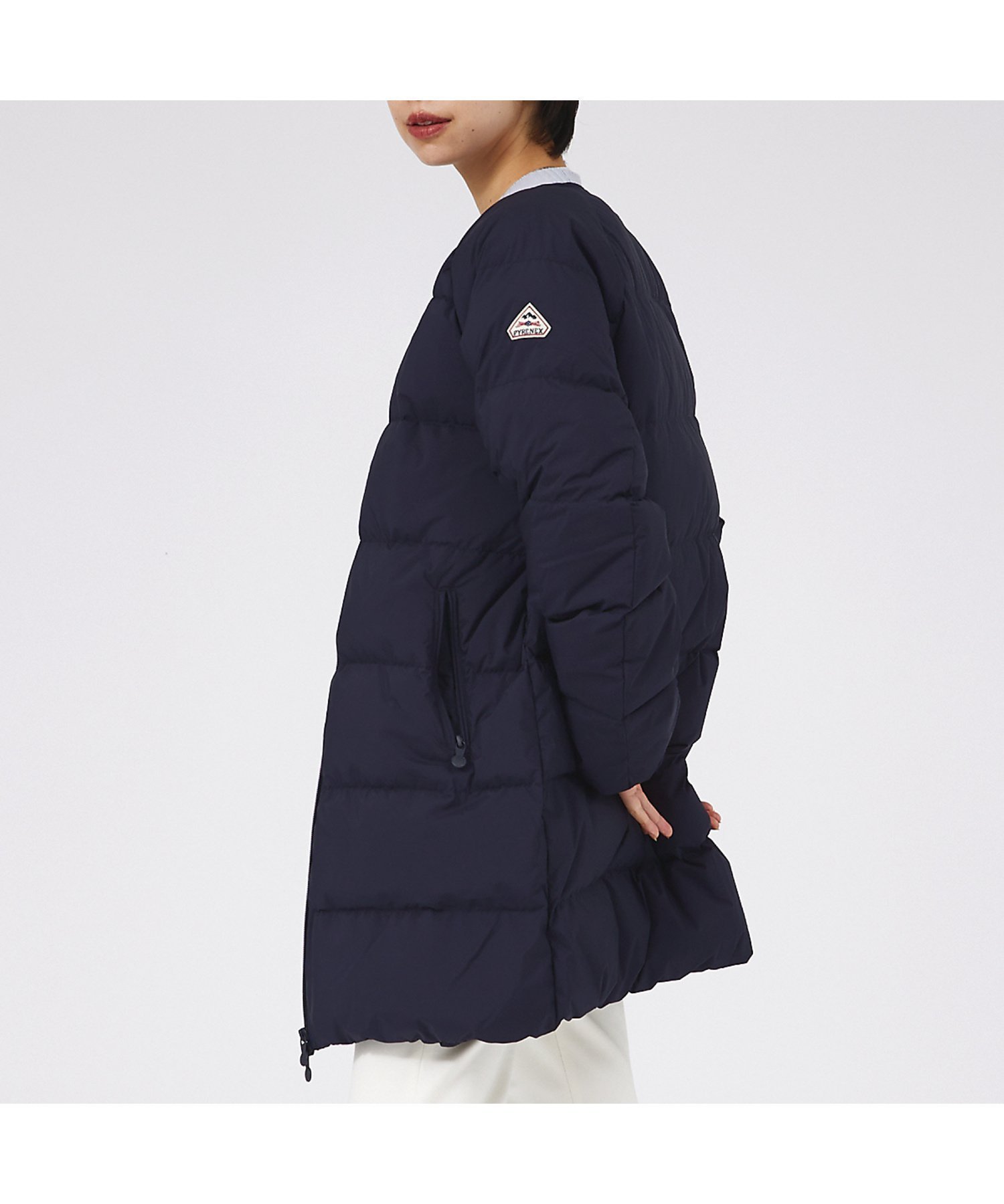 【ルージュヴィフラクレ/Rouge vif la cle】の【PYRENEX / ピレネックス】ARTNEY SOFT 3 /アートニーソフ インテリア・キッズ・メンズ・レディースファッション・服の通販 founy(ファニー) 　ファッション　Fashion　レディースファッション　Fashion for Women　インナー　Innerwear　シンプル　Simple, Minimal　ジャケット　Jacket, Outerwear　ストレッチ　Stretch, Stretchy Fabric　スリーブ　Sleeve, Long Sleeve / Short Sleeve　ダウン　Down, Puffer　ダブル　Double, Double-Breasted　バランス　Balance, Style Balance　ピーチ　Peach, Soft Touch　フランス　France, French　フレア　Flare, Flared　プレミアム　Premium, High-End　ボックス　Boxy, Box Shape　防寒　Cold Protection, Winter-Ready　ミドル　Middle Length, Mid Height　ラウンド　Round, Round Neck　おすすめ　Recommended / Our Picks　ネイビー|ID: prp329100004796614 ipo3291000000035079447