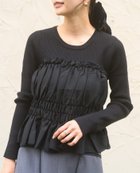 【イーブス/YEVS】のクールジョーゼットシャーリングドッキングプルオーバー 人気、トレンドファッション・服の通販 founy(ファニー) ファッション Fashion レディースファッション Fashion for Women トップス・カットソー Cut & Sew Tops カジュアルプルオーバー・ニットトップス Pullovers & Knit Tops / Casual Pullovers アクセサリー Fashion Accessories インナー Innerwear カーディガン Cardigan, Knitwear クール Cool, Chic シアー Sheer, See-Through シャーリング Shirring, Ruched シンプル Simple, Minimal ジャケット Jacket, Outerwear スニーカー Sneakers, Trainers スラックス Slacks, Dress Pants タイトスカート Pencil Skirt, Tight Skirt デニム Denim, Jeans Material ドッキング Docking, Mixed Material ビスチェ Bustier, Corset Top ロング Long, Long-Length ワイド Wide, Wide Fit おすすめ Recommended / Our Picks エレガント 上品 Elegant thumbnail ブラック|ID: prp329100004796622 ipo3291000000035082921