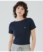 【プチバトー/PETIT BATEAU】のボートネック半袖Tシャツ 人気、トレンドファッション・服の通販 founy(ファニー) ファッション Fashion レディースファッション Fashion for Women トップス・カットソー Cut & Sew Tops シャツ・ブラウス・オフィスカジュアル Elegant Blouses & Button-Ups ロングTシャツ・Tシャツ Longline T-Shirts & Tees シンプル Simple, Minimal デニム Denim, Jeans Material フェミニン Feminine, Girly エレガント 上品 Elegant 半袖 Short Sleeve, Half Sleeve thumbnail ネイビー|ID: prp329100004796632 ipo3291000000034995223