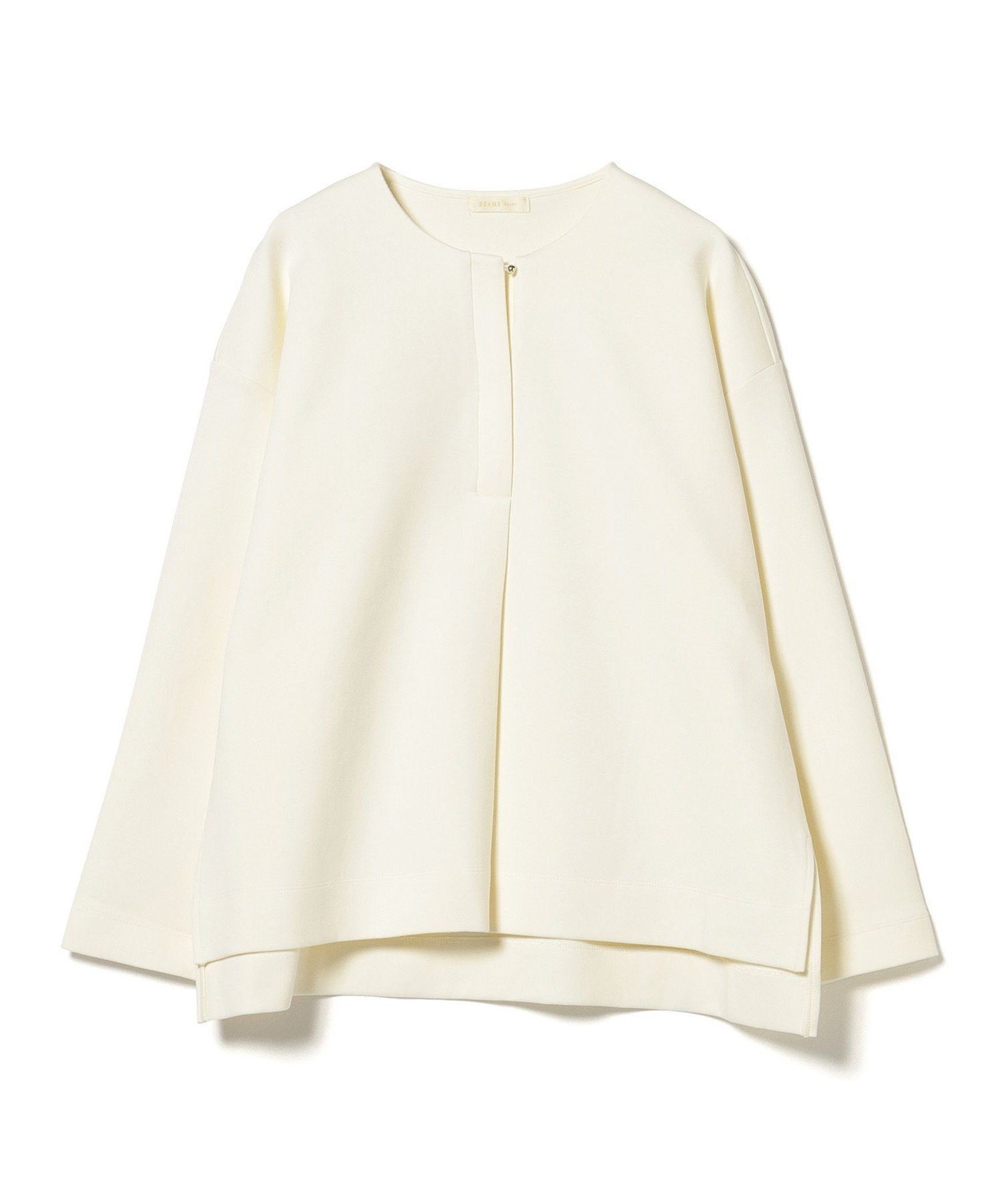 【ビームス ハート/BEAMS HEART】のダンボール スキッパー プルオーバー インテリア・キッズ・メンズ・レディースファッション・服の通販 founy(ファニー) ファッション Fashion レディースファッション Fashion for Women トップス・カットソー Cut & Sew Tops カジュアルプルオーバー・ニットトップス Pullovers & Knit Tops / Casual Pullovers インナー Innerwear シンプル Simple, Minimal スキッパー Skipper, Open Collar スリット Slit, Slit Detail センター Center, Center Line タートルネック Turtleneck, High Neck ヘムライン Hemline, Bottom Cut リラックス Relax, Relaxed Fit OFF WHITE|ID: prp329100004796666 ipo3291000000034801250